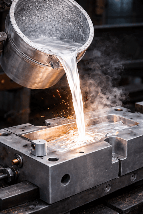 Aluminium kokillestøping