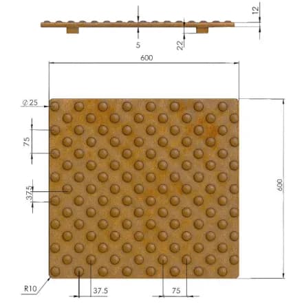 Detalj Corten-finish