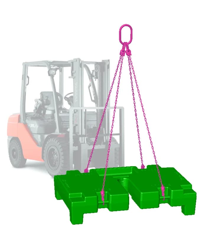 VGP ballastmasse på 1000 KG