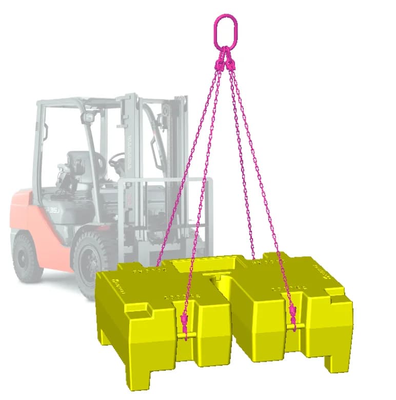 VGP ballastmasse på 2000 KG