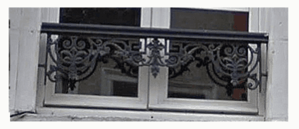 Vindu støttejern i støpejern — ref FT - Thumbnail 2