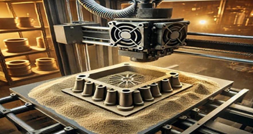 3D-printing av en sandform