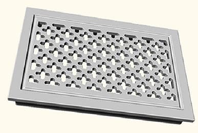 Rektangulær grill murstein 220x160