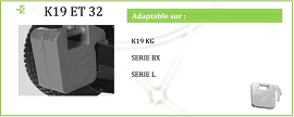 Kubota traktorvekter 19 kg - K19