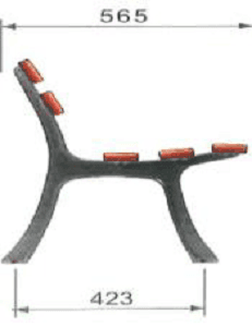 Komfort benkfot